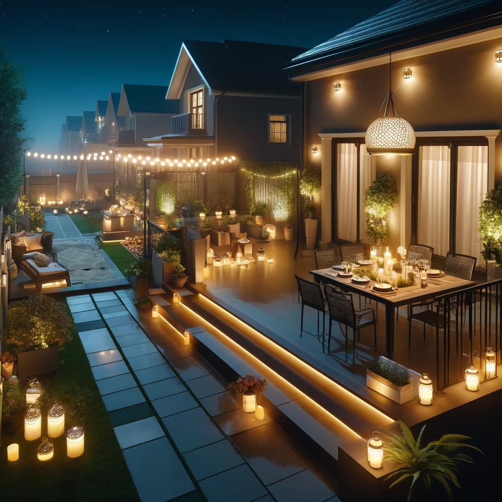 Terasna razsvetljava: Ustvarite čarobno vzdušje na prostem
