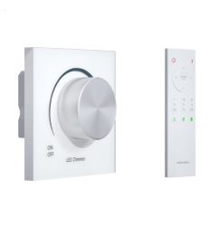 Vgradno digitalno stensko stikalo / gumbno zatemnilno z daljincem / AC100-240V / max 500W / Bele barve