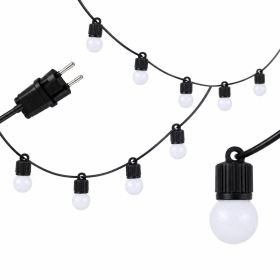 LED vrtna girlanda G45 CCT 10 m – 33 žarnic 3000–6500K z Bluetooth aplikacijo