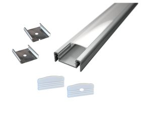 srebrni ali profil za LED trak 2m