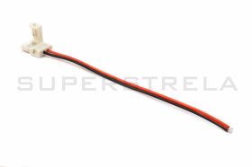 Konektor z dvožilno žico za enobarven LED trak širine 10mm