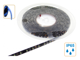 Samolepilen fleksibilen LED trak / modra / IP65 - vodoodporen / 60 LED/m / 2835 / 14,4W/m / DC12V
