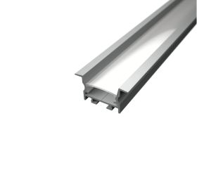 Vgradni siv alu led profil
