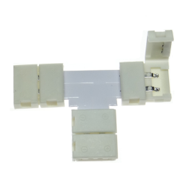 T priključek (klik) / konektor za enobarvni LED trak 10mm (SMD5050, 5630) 1